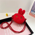 New Cute Little Rabbit Baby Girls Handbags Fashion School Bags for Girls Kids Small Shoulder Lunch Bags.