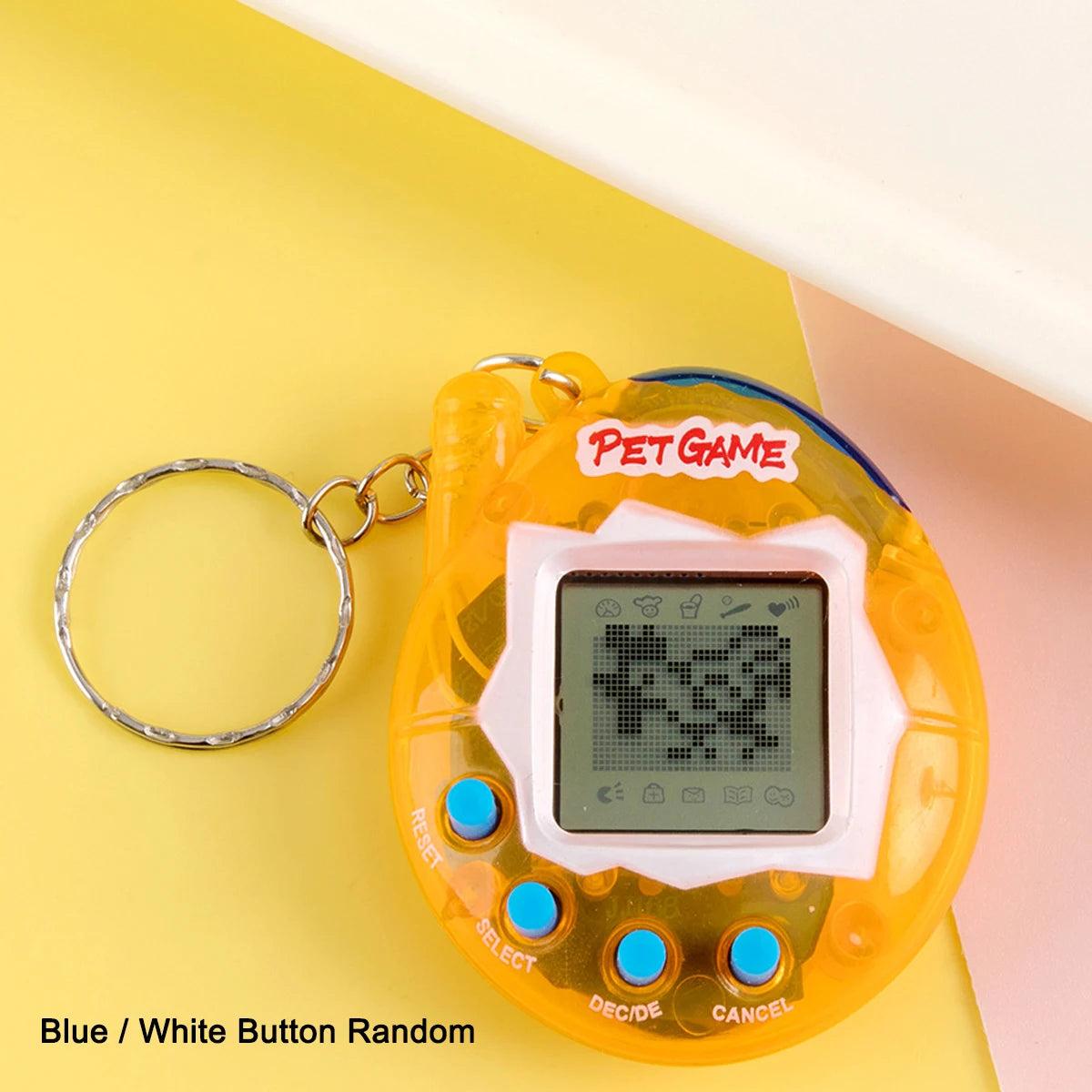 168 Pet Game Machines, Virtual Feeding Animals, Feeding Elves Classics Video Game Machines and Cute Backpack Keys, Creative Holi