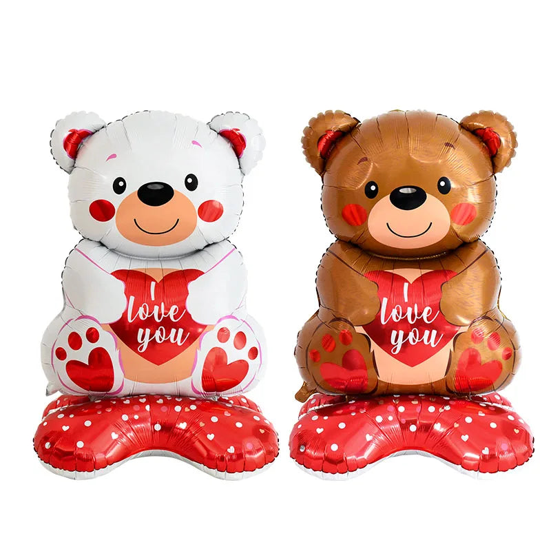 Valentine's Day Balloon Teddy Balloons Cartoon Animal Bear