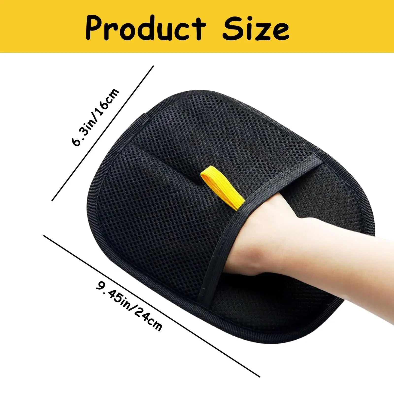 Pet Hair Removal Tool Reusable Static Gloves, Double-Sided Grooming Gloves for Pets, for Carpets