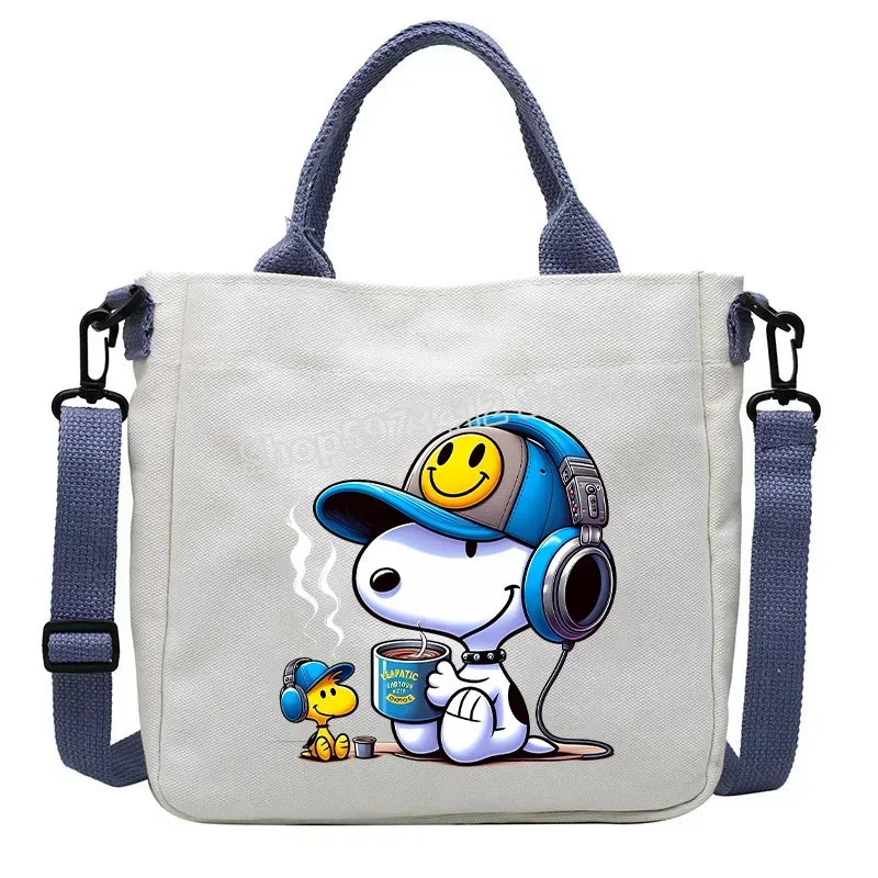 Snoopy Handbag Cartoon Children's Shoulder Bag Boys Girls.