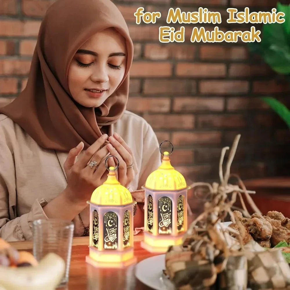 Ramadan Lantern Decor Ornament LED Festival Night Light