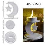 ‌Ramadan Candle Holder Silicone Mold Eid-Al-Fitr Ornament Gypsum Mould