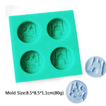 Ramadan Silicone Mold Muslim Arabic Script Moon Fondant Cake Decorating Tools Biscuit Dessert Sugar Craft Chocolate Baking Mould