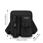 The New Men's Bag Is A Single-Shoulder Crossbody Bag With A Large Capacity And A Water Bottle Pocket It Is A Casual Travel Bag