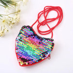 Decorative Kids Tote Bag Heart/Round Shape Shoulder HandBags Kids Coin Purse Bag.