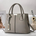 Simple Women's PU Leather Shoulder Bag Large Capacity Handbag.