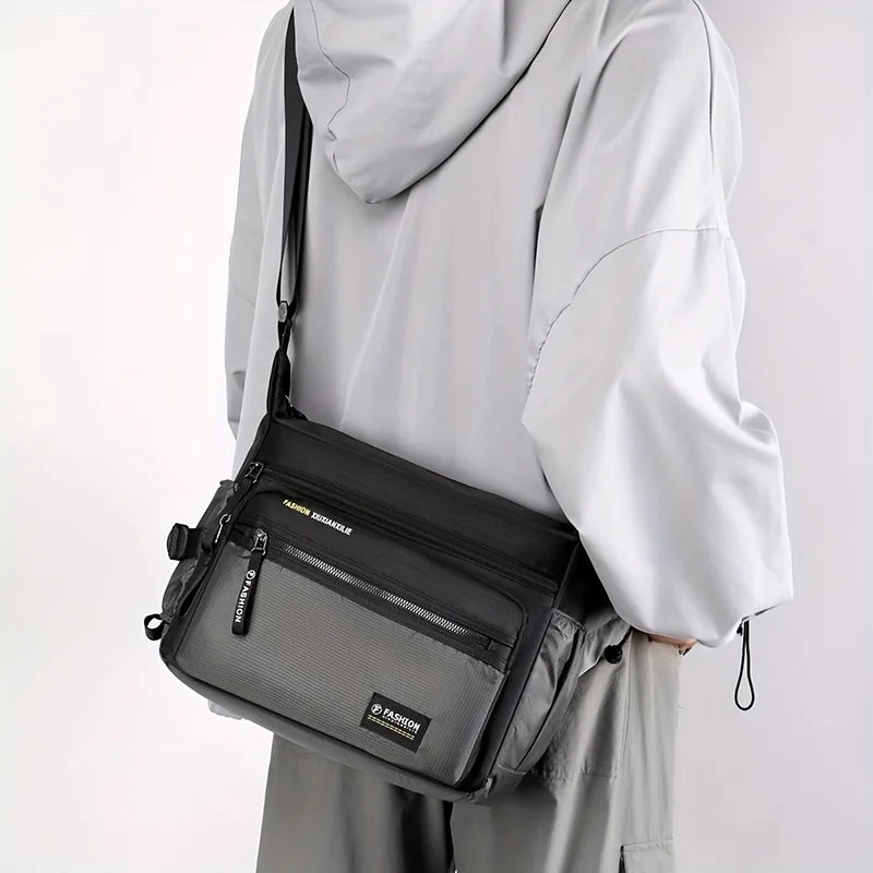Multifunctional Crossbody Bags for Men, Nylon Waterproof Shoulder Bag, Luxury Design