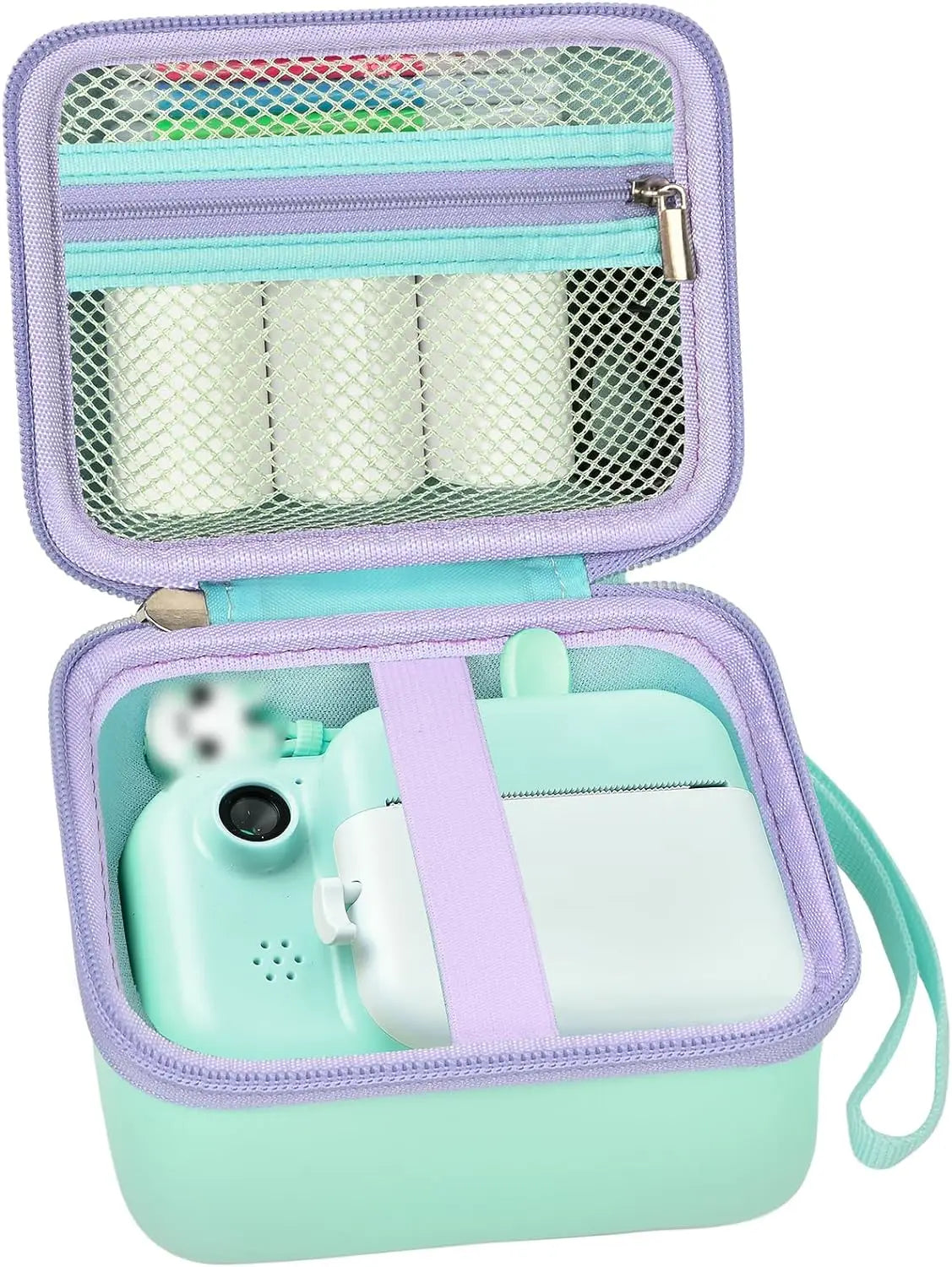 Kid Camera Case Compatible with Instant Camera Digital Video Cameras Storage Holder Bag for Girls (Only bag).