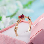 Simple Heart Ring For Women Cute Finger Rings Romantic Birthday Gift For Girlfriend Fashion Zircon Stone Jewelry