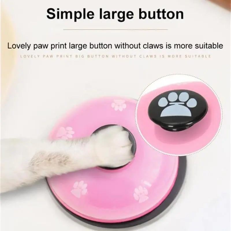 Pet Toy Training Dinner Small Bell Footprint Dog Toys for Teddy Puppy Pet Call Puppy Accessories Pet Toys