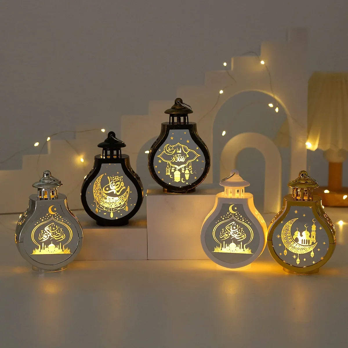 Ramadan LED Lantern Light Eid Mubarak Decoration