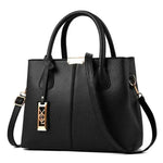 Simple Women's PU Leather Shoulder Bag Large Capacity Handbag.