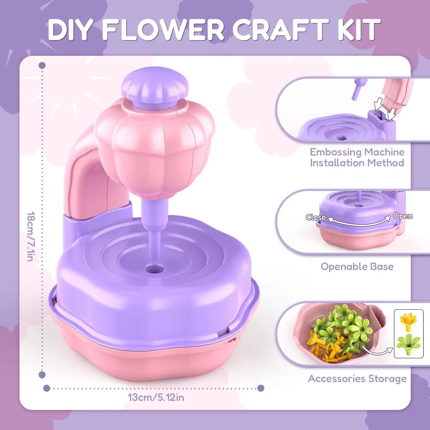 Girls Toys Fabric Flower Bouquets Craft Kits