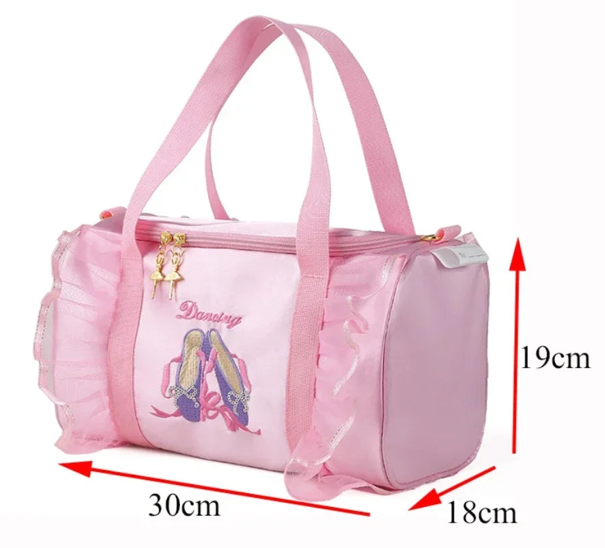 Children Ballet Dance Handbag Girl Ballet Lace Ballet Bag Danse Bag Children Dance Bags for Kids Girls.