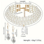 Pearl Beaded Necklace for Women Multilayer Choker Trend Chain Collares On The Neck Chokers Female Party Accessories