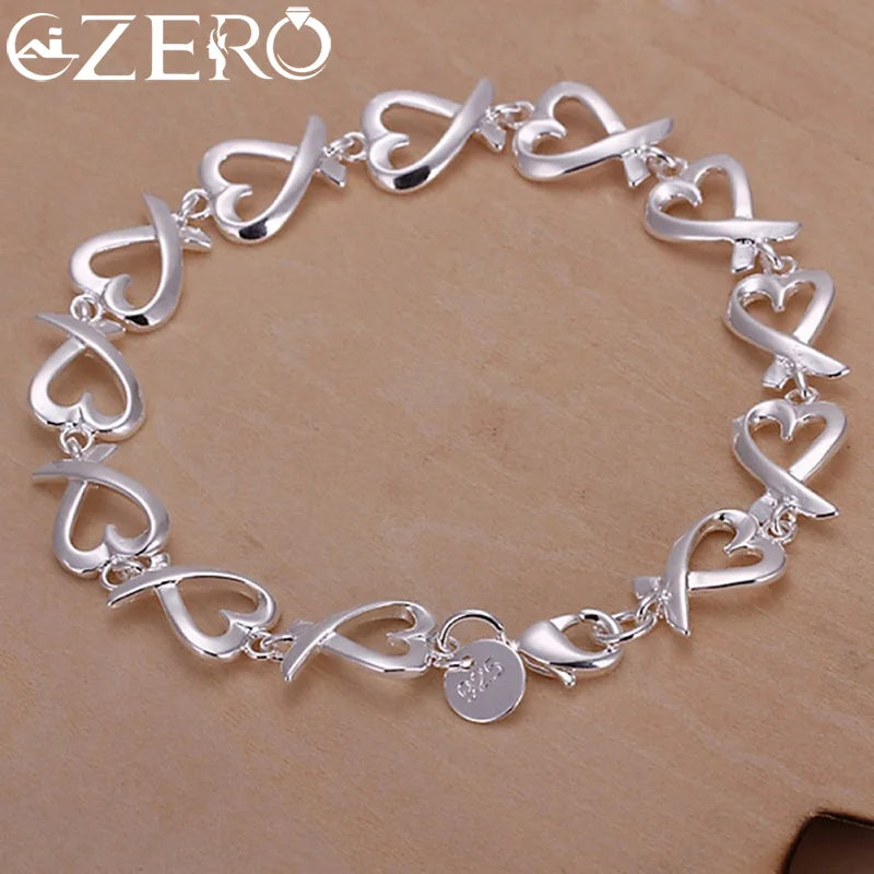 925 Silver Bracelets for Women Wedding Lady Cute Noble Pretty Jewelry Fashion Nice Chain Hot Gifts