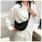 Women's Nylon Dumpling Bag, Large Capacity Crossbody Shoulder Bag.