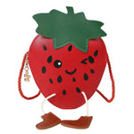 Cute Children Shoulder Bags Cartoon Strawberry Messenger Bag Baby Girls Mini Coin Purse.