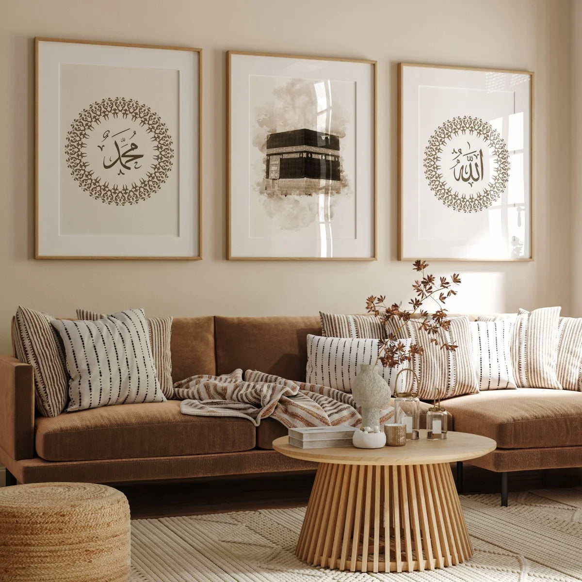 3pcs/set Islamic Quran Verse Quote Canvas Print Poster Modern Ramadan Muslim Art Prints Bedroom Wall Art Home Decor Poster