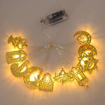 Ramadan Decoration Plastic Lantern Led String Lights