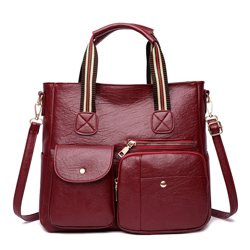 Women's Handbag Women's Shoulder, Fashion Purse Vintage Leather Bag.