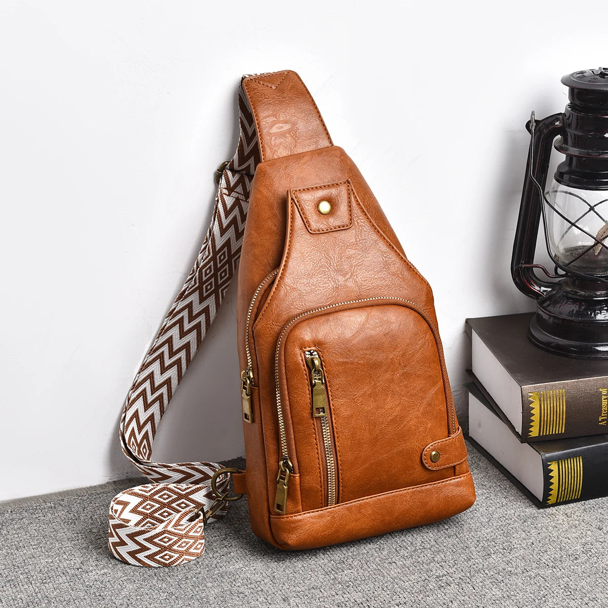 New Shoulder Bag Man  Casual Chest Business Male MultiFunctional Bag.