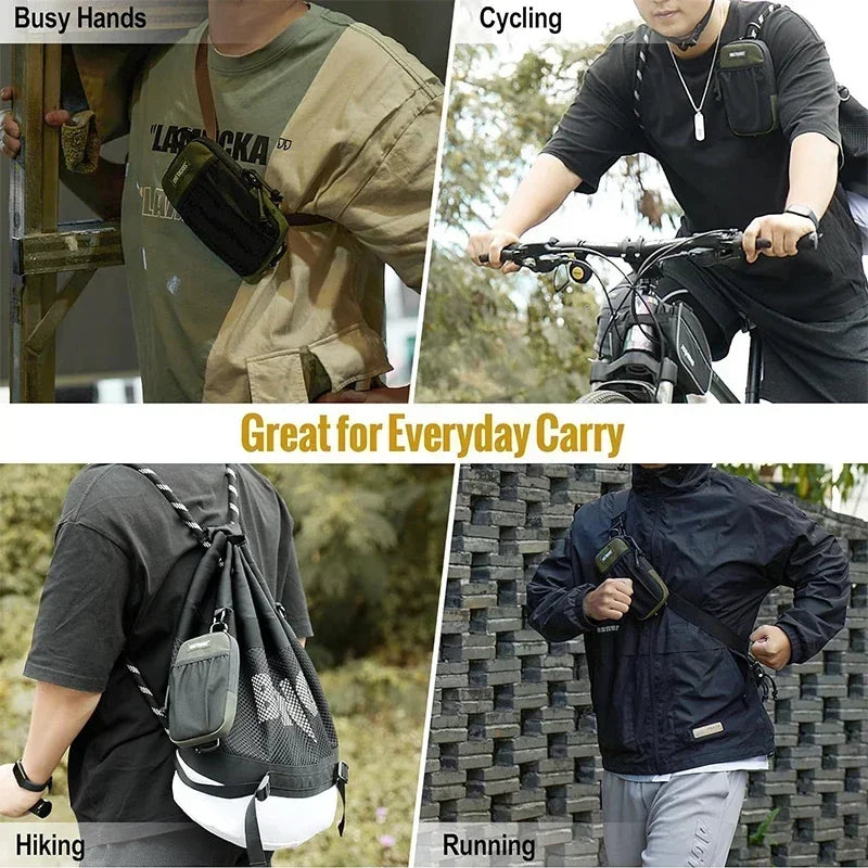 Men's Chest Bag Fashionable Casual Phone Wallet Outdor Sports Tourism Cycling Multi-functional Male's Shoulder Bags