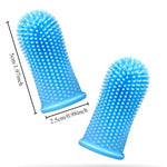 Dog & Cat Super Soft  pet Finger Toothbrush Teeth Cleaning Breath Care Nontoxic Silicone Tooth Brush