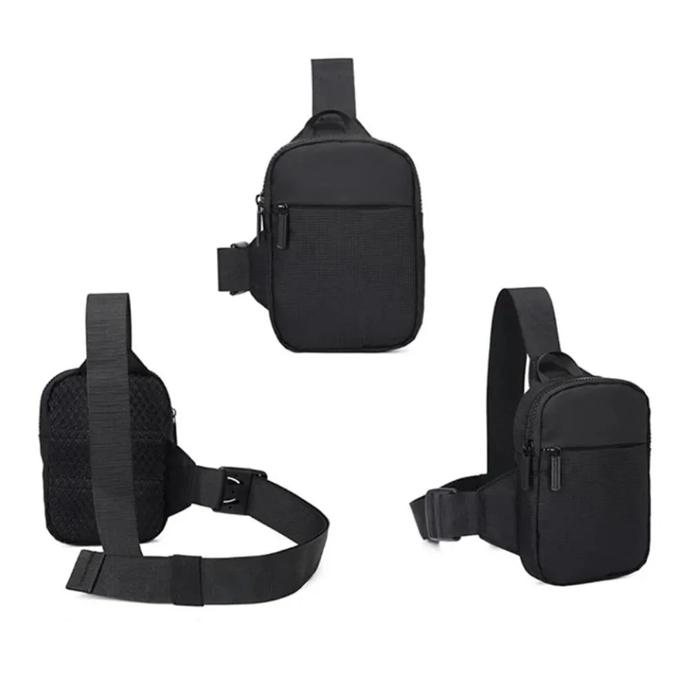 Mini Chest Bag for Men Women Casual Sling Shoulder Crossbody Pack.