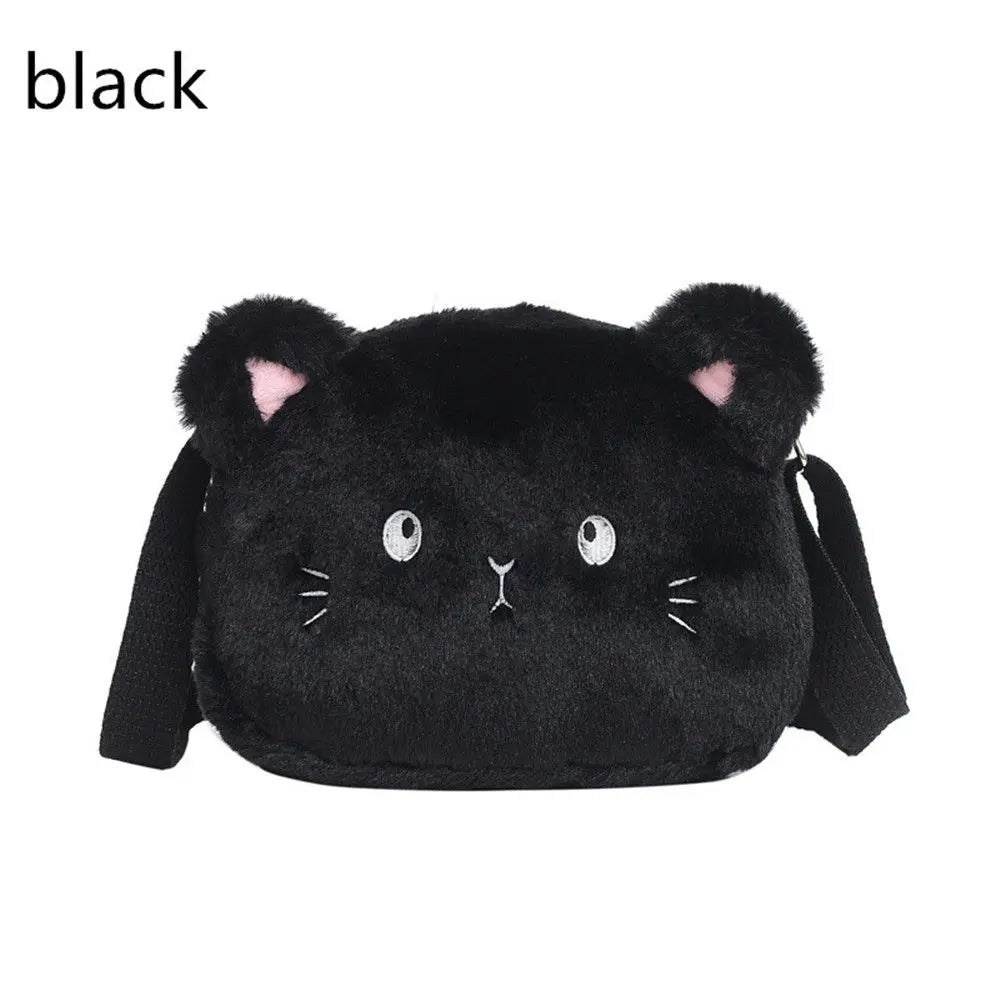 Children's Handbags Cute Shoulder Bag Cartoon Cat Soft  Bag Messenger Small Bags.