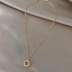 Fashion Cross Rotating 925 Sterling Silver Pendant Chain 14k Gold Plated Necklace Gold Necklace for Women.