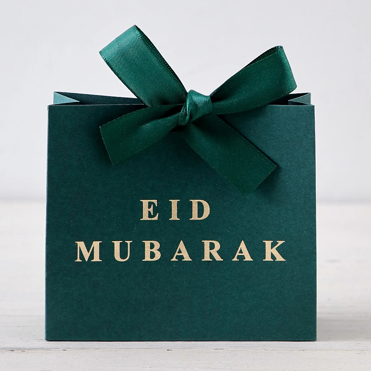 5-Piece Eid Gift Box Is Decorated with Ribbon Bows and Exquisite Paper Packaging, Suitable for Holiday Parties, and Can Hold Candies, Cookies, Jewelry