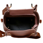 Women's Handbag New Fashion 4-Piece Set Tote Shoulder Crossbody Bag.