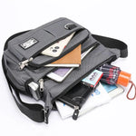 Mens Crossbody, Single Shoulder, Big Capacity Multi-Pockets Storage Bag.