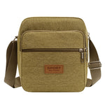 Men's Fashion Canvas Small Bag Casual Men Mini Handbags Male Crossbody Shoulder Messenger Bags For Men Business Sidebag