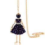 Cute Women Necklace Statement Lady Charm Long Trendy New Fashion Female Big Pendant Lovely Jewelry Polka Dot Gift Wholesale