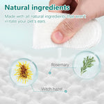 Pet Ear Wipes, Ear Cleaner Finger Wipes for Cats and Dogs, Soft & Easy Otic Cleaning Pads, Pet Supplies