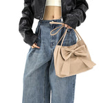 Fashion Bow Handlebags For Women Shoulder Bags Leisure Armpit Bag Shopping Versatile Bags.