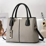 Simple Women's PU Leather Shoulder Bag Large Capacity Handbag.
