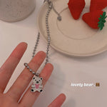 Necklace For Women Cute Girls Animal Sweet Heart Butterfly Fashion Party Rap Gummy Bears Blade