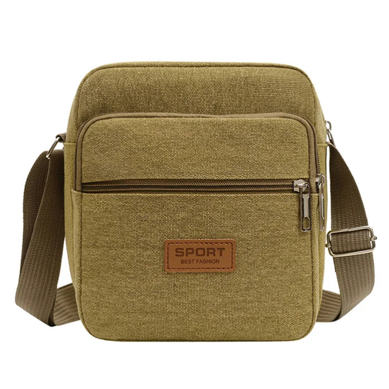 Men's Shoulder Bag Business Leisure Large Capacity Portable Handbag.
