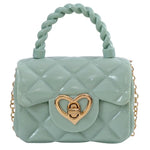 Fashion Kids PU Leather Crossbody Bags Girls Heart Shoulder Bags Children Mini Coin Purses Bag