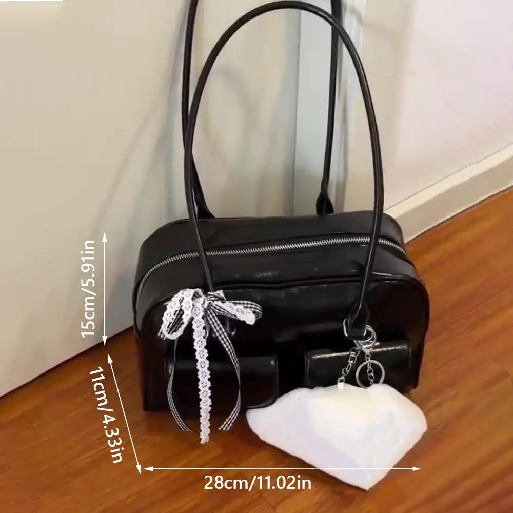 Women's Handbag 2025 New Double Handle Shoulder Commuter Bag.