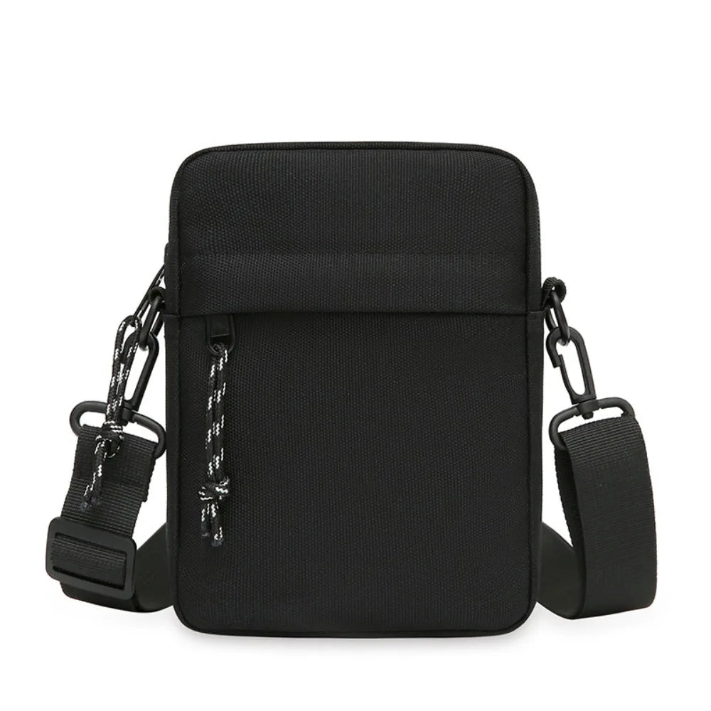 Messenger Sling Bags For Men Casual Canvas Small Zipper Crossbody Pouch.