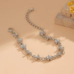 Cross Chain Necklace Bracelet Earrings for Women, Gold/Silver Trendy Dainty Design Jewelry Gifts for Her