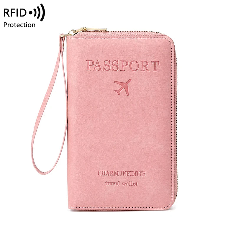 RFID Blocking Passport Holder, Travel Wallet