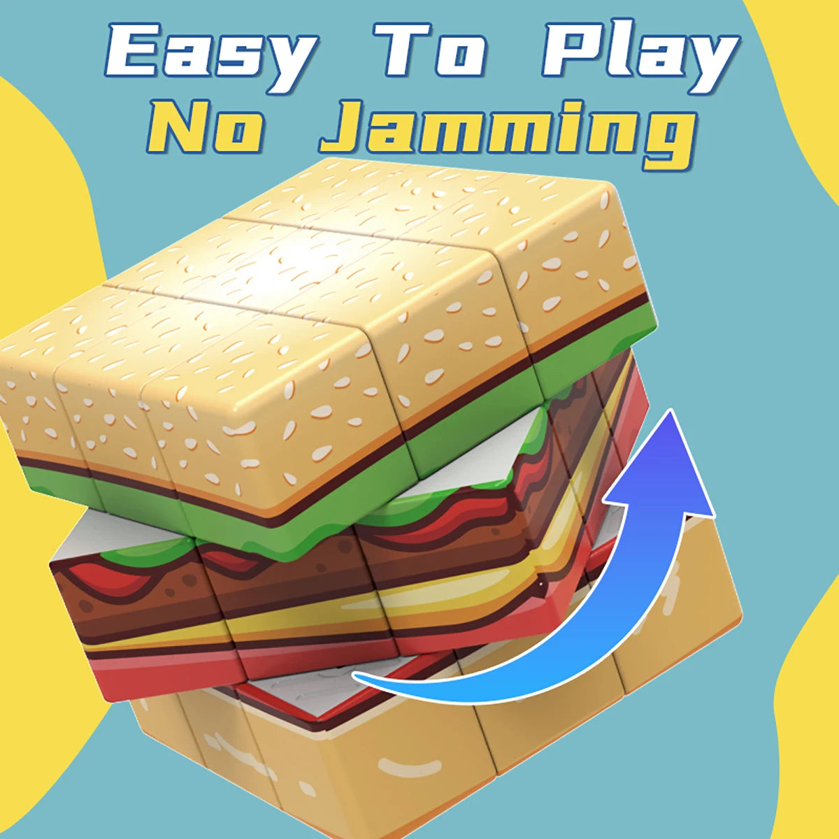 Magic Cube 3D UV Hamburger puzzle