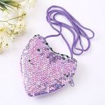 Decorative Kids Tote Bag Heart/Round Shape Shoulder HandBags Kids Coin Purse Bag.