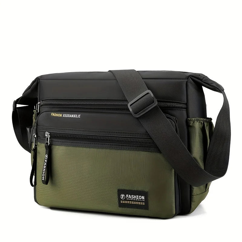 Multifunctional Crossbody Bags for Men, Nylon Waterproof Shoulder Bag, Luxury Design